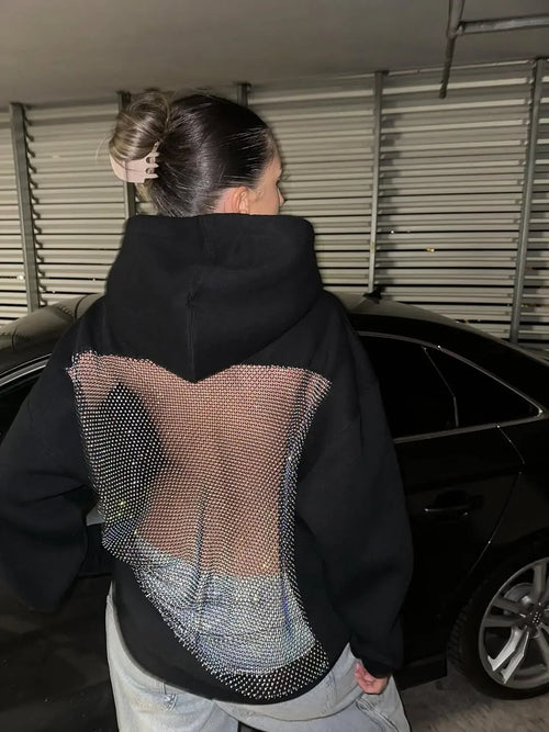 Crystal Mesh Hoodie